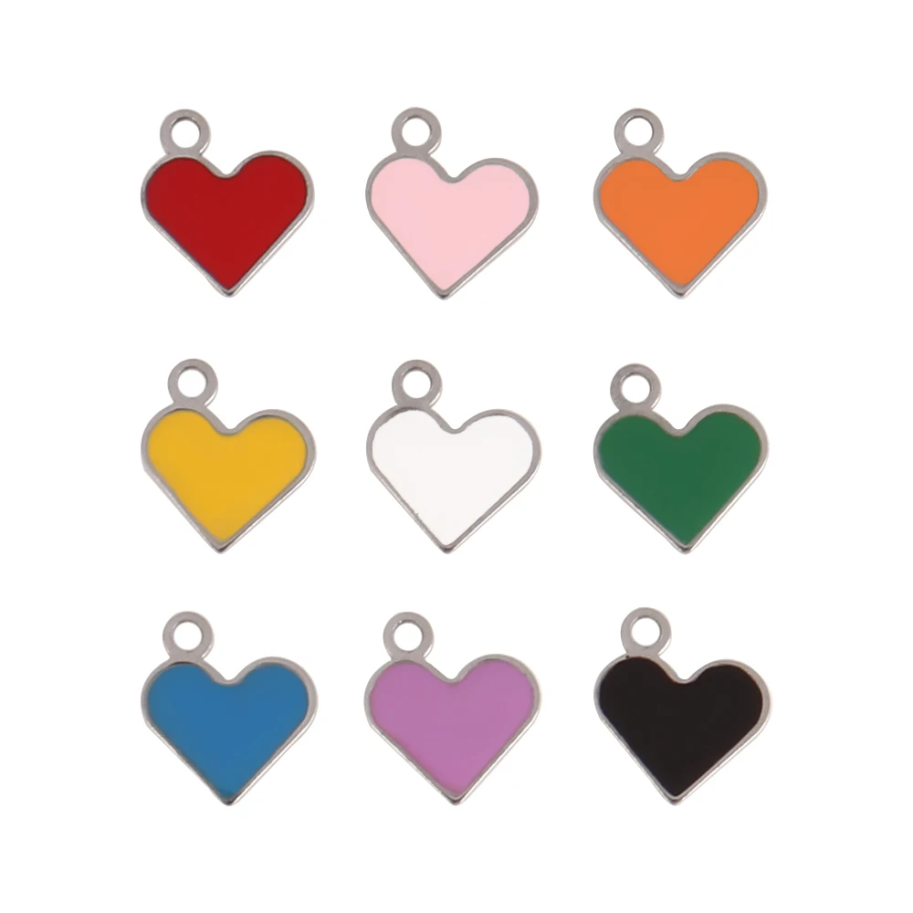 Подвеска в виде маленького сердца из нержавеющей стали, не выцветает кулон «сделай сам» для браслетов, ожерелий, ювелирных изделий, 10 х10 мм, ... 
Подвеска в виде маленького сердца из нержавеющей стали, не выцветает кулон «сделай сам» для браслетов, ожерелий, ювелирных изделий, 10 х10 мм, ...