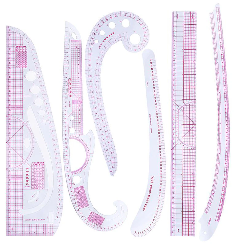 6pcs/Set Sewing Curve Ruler For Dressmaking Tailor Clothing Measure Design Sewing Ruler Drawing Template Craft Making Tool
6pcs/Set Sewing Curve Ruler For Dressmaking Tailor Clothing Measure Design Sewing Ruler Drawing Template Craft Making Tool