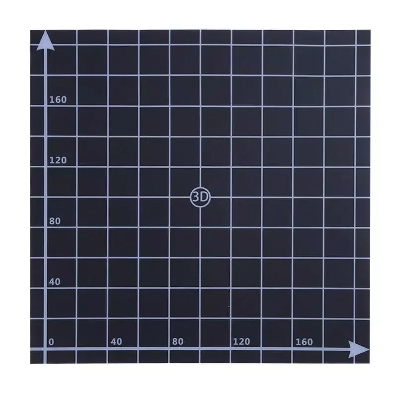 Printer Heat Hot Bed Sticker Coordinate Printed 220x220mm Hot Bed Surface Sticker Black for 3D Printer Parts
Printer Heat Hot Bed Sticker Coordinate Printed 220x220mm Hot Bed Surface Sticker Black for 3D Printer Parts