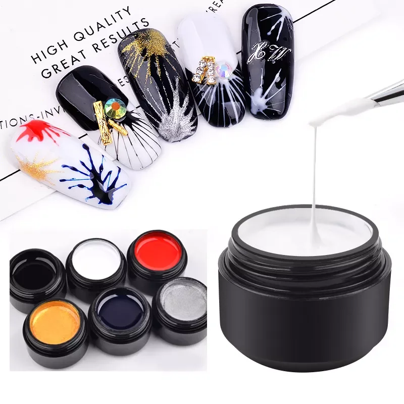 2022NEW Creative Nail Art UV Gel Wire Drawing Nail Gel Elasticity Point To Line Painting Gel Varnish Silk Spider Graffiti Design
2022NEW Creative Nail Art UV Gel Wire Drawing Nail Gel Elasticity Point To Line Painting Gel Varnish Silk Spider Graffiti Design