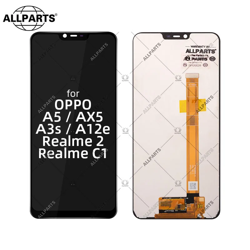 тачскрин Дисплей для OPPO A3s A5 AX5 A12e Realme C1 2 LCD экран в сборе с тачскрином Оригинал -