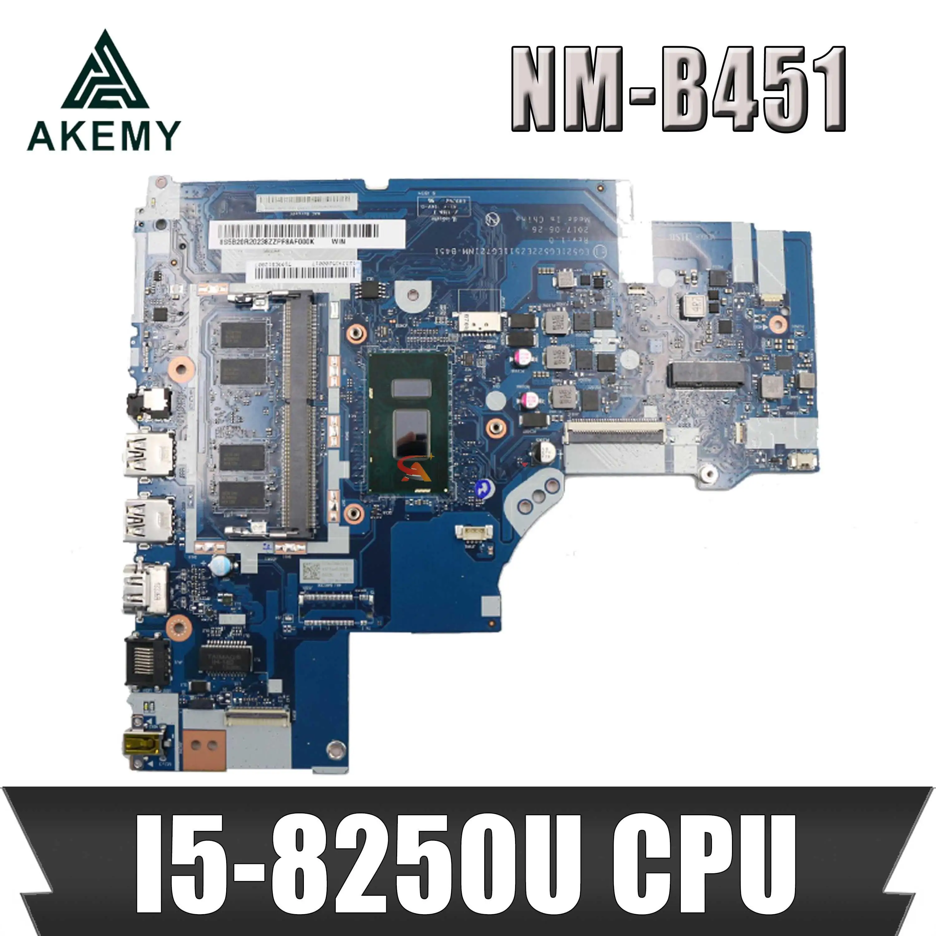 Akmey For Lenovo 330-15IKB 330-17IKB notebook computer motherboard NM-B451 with CPU i5 8250U 4GB RAM tested 100% working
Akmey For Lenovo 330-15IKB 330-17IKB notebook computer motherboard NM-B451 with CPU i5 8250U 4GB RAM tested 100% working