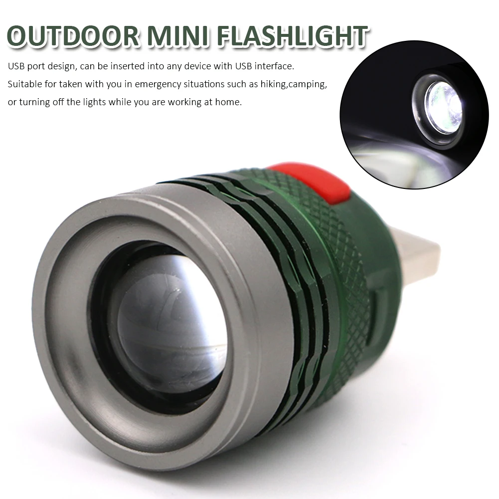 Ultra Bright Portable USB Flashlight With 3 Modes Mini Zoomable Pocket Torch Lamp Lantern For Outdoors Camping Hunting
Ultra Bright Portable USB Flashlight With 3 Modes Mini Zoomable Pocket Torch Lamp Lantern For Outdoors Camping Hunting