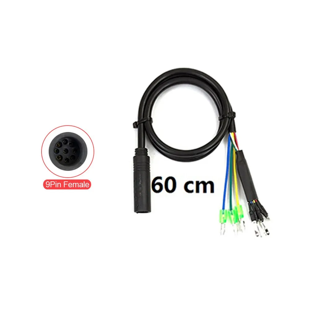 Conversion Extension Motor Cable Female Replacement 9 Pin Connector Ebike Electric Bicycle 3Pin Phase Position 60CM
Conversion Extension Motor Cable Female Replacement 9 Pin Connector Ebike Electric Bicycle 3Pin Phase Position 60CM