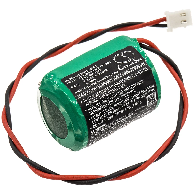 CS 230mAh Battery For Honeywell CP300H GP250BVH5A6 GP320BVH5A6 AG6/WB HWAG6S RESON8 ADE RESON8 8EP420 Risco Eurosec XS3D
CS 230mAh Battery For Honeywell CP300H GP250BVH5A6 GP320BVH5A6 AG6/WB HWAG6S RESON8 ADE RESON8 8EP420 Risco Eurosec XS3D