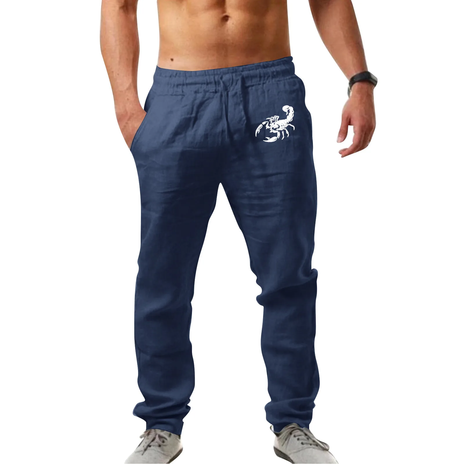 Mens Fashion Casual Printed Linen Pocket Lace Up Pants Large Size Pants 6 7
Mens Fashion Casual Printed Linen Pocket Lace Up Pants Large Size Pants 6 7