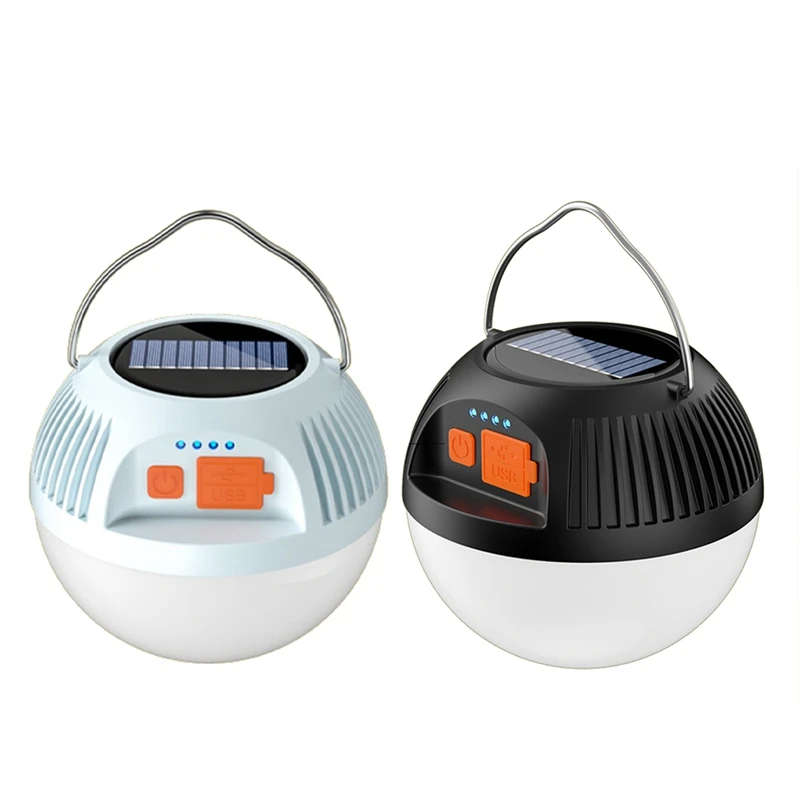 Solar Camping Lamp USB Rechargeable LED Tent Light 3 Modes Portable Lanterns Emergency Strong Light For Outdoor Garden
Solar Camping Lamp USB Rechargeable LED Tent Light 3 Modes Portable Lanterns Emergency Strong Light For Outdoor Garden