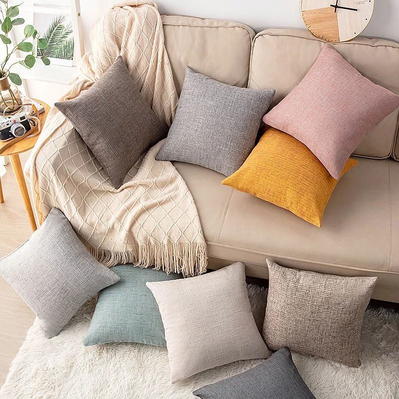 Linen Art Cotton Hemp Pillowcase Plain Car Sofa Cushion Cover Solid Color Office Simple Throw Pillow Case Home Living Room Decor
Linen Art Cotton Hemp Pillowcase Plain Car Sofa Cushion Cover Solid Color Office Simple Throw Pillow Case Home Living Room Decor