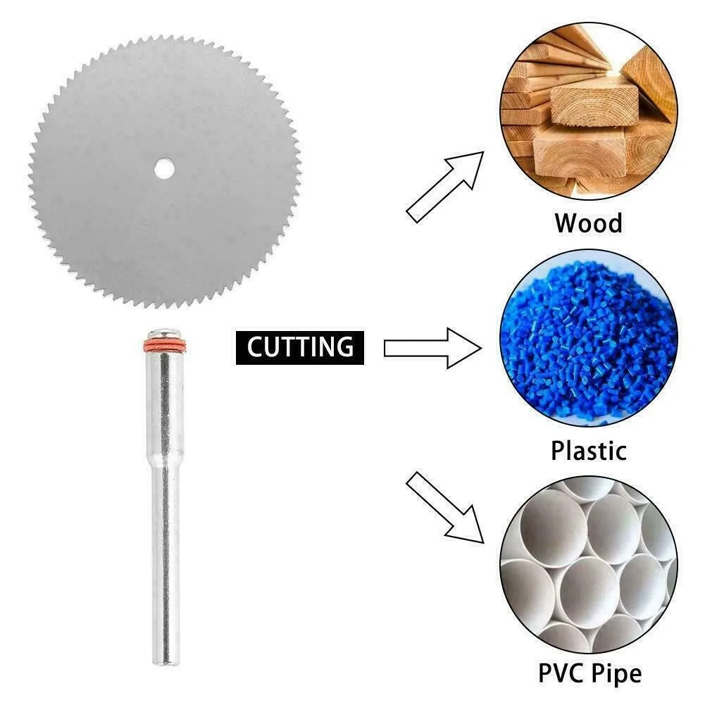 Circular Saw Machinery Woodworking Tool Cutter Mini Carbon Steel Disc With Mandrel 12pcs/Set For Plastic, Laminate And Aluminum
Circular Saw Machinery Woodworking Tool Cutter Mini Carbon Steel Disc With Mandrel 12pcs/Set For Plastic, Laminate And Aluminum