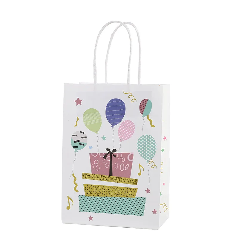 12/24/48pcs Happy Birthday Protable Kraft Paper Bags Balloon Cake Candle Thank You Handbag Baby Shower Party Gift Packaging Bag
12/24/48pcs Happy Birthday Protable Kraft Paper Bags Balloon Cake Candle Thank You Handbag Baby Shower Party Gift Packaging Bag