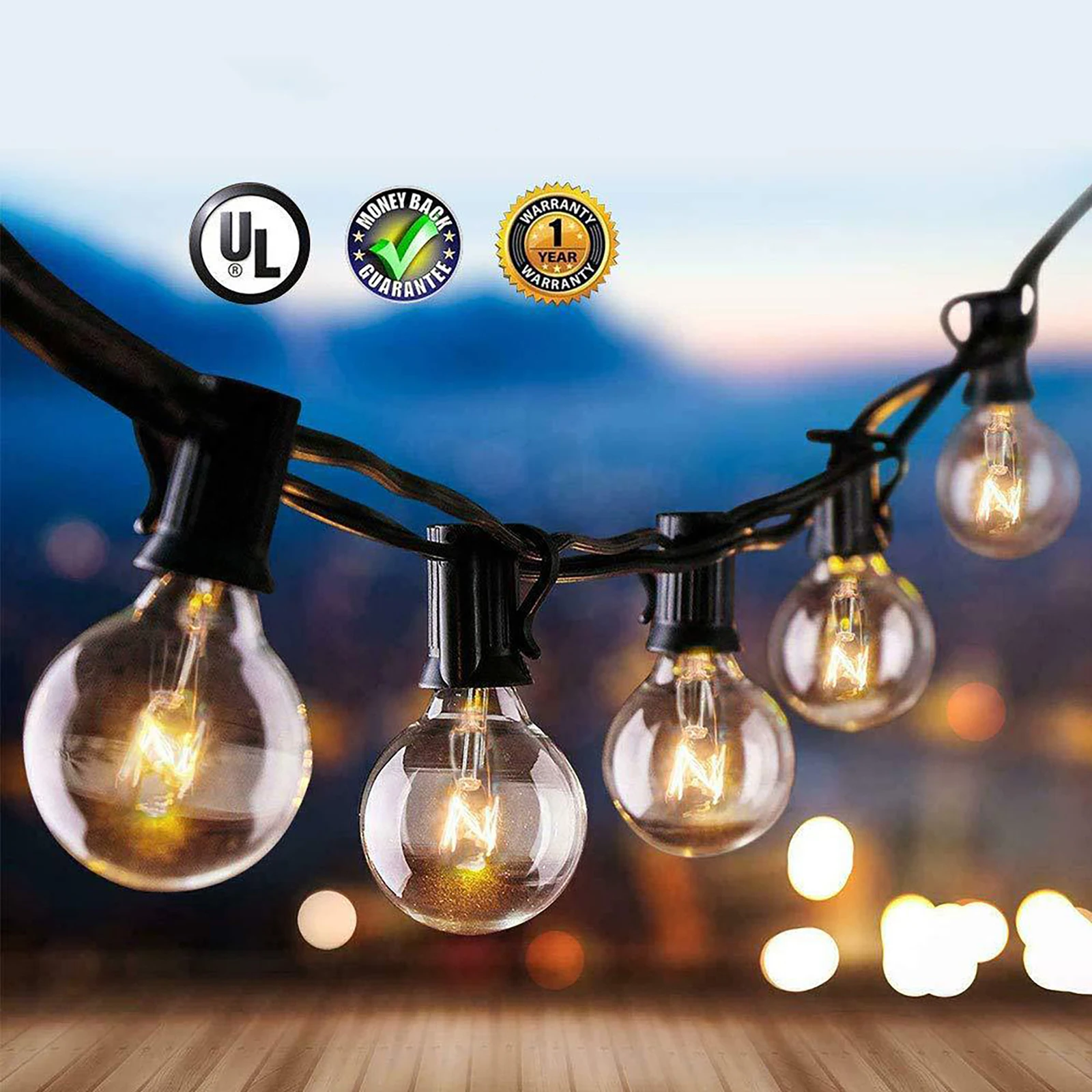 25FT G40 Globe String Lights Waterproof Indoor Outdoor Patio String Lights with 25+3 Bulbs g40 g40 g40 g40
25FT G40 Globe String Lights Waterproof Indoor Outdoor Patio String Lights with 25+3 Bulbs g40 g40 g40 g40