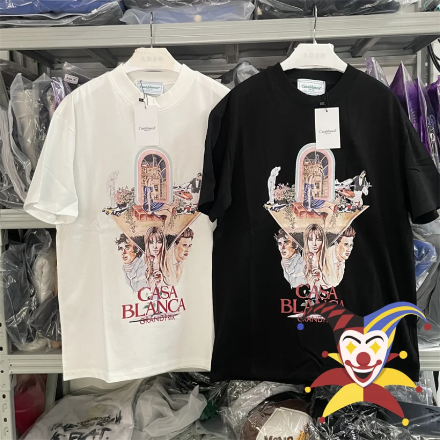 New Portrait Print Casablanca T-shirt Men Women Best Quality Oversized T Shirt Top Tees
New Portrait Print Casablanca T-shirt Men Women Best Quality Oversized T Shirt Top Tees