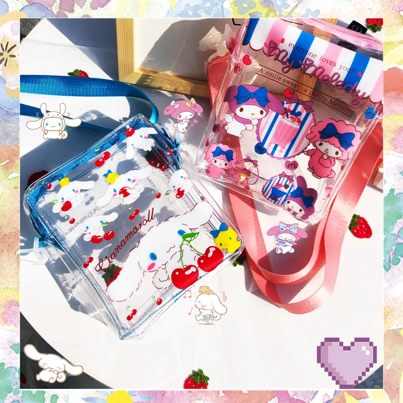 Sanrioed Transparent Shoulder Bag Kawaii Summer Anime My Melody Cinnamoroll Cute Jelly Zipper Waterproof Outing Girls Gifts Box
Sanrioed Transparent Shoulder Bag Kawaii Summer Anime My Melody Cinnamoroll Cute Jelly Zipper Waterproof Outing Girls Gifts Box