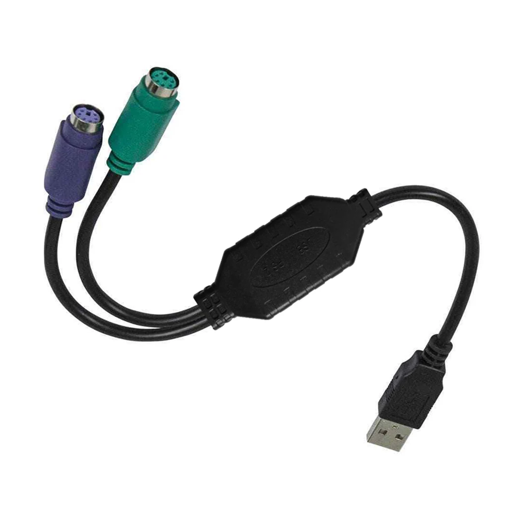 2-in-1 PS/2 Keyboard Mouse to USB Converter USB Adapter Cable Splitter Converter Connector Cord
2-in-1 PS/2 Keyboard Mouse to USB Converter USB Adapter Cable Splitter Converter Connector Cord
