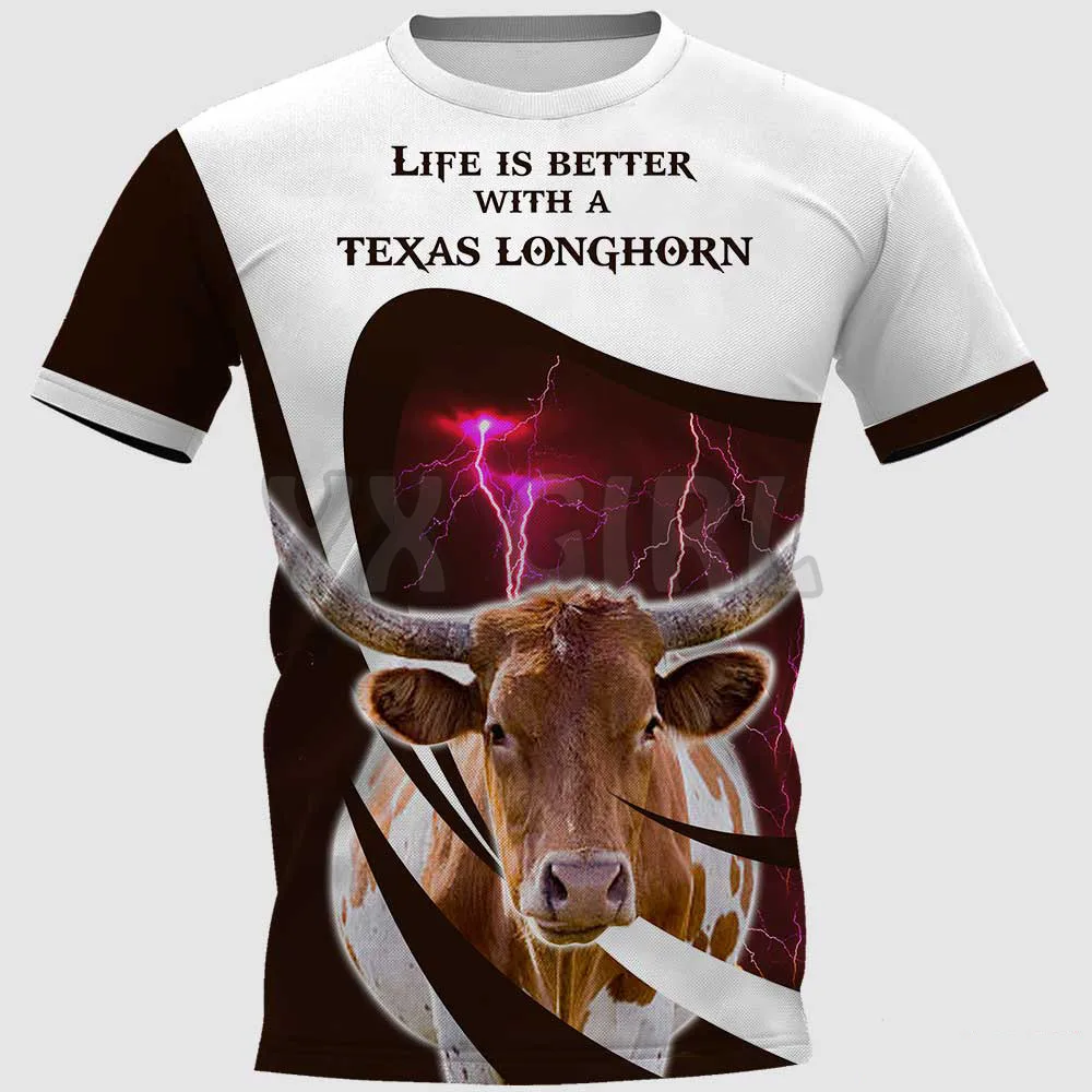 2022 Summer Life Is Better With A Texes Longhorn 3D All Over Printed T Shirts Funny Dog Tee Tops shirts Unisex
2022 Summer Life Is Better With A Texes Longhorn 3D All Over Printed T Shirts Funny Dog Tee Tops shirts Unisex