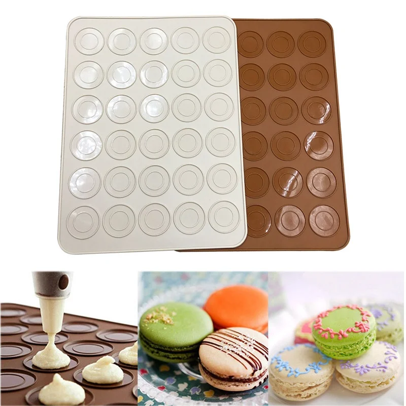 Kitchen Silicone Macaron Macaroon Pastry Oven Baking Mould Sheet Mat 30-Cavity DIY Mold Baking Mat
Kitchen Silicone Macaron Macaroon Pastry Oven Baking Mould Sheet Mat 30-Cavity DIY Mold Baking Mat
