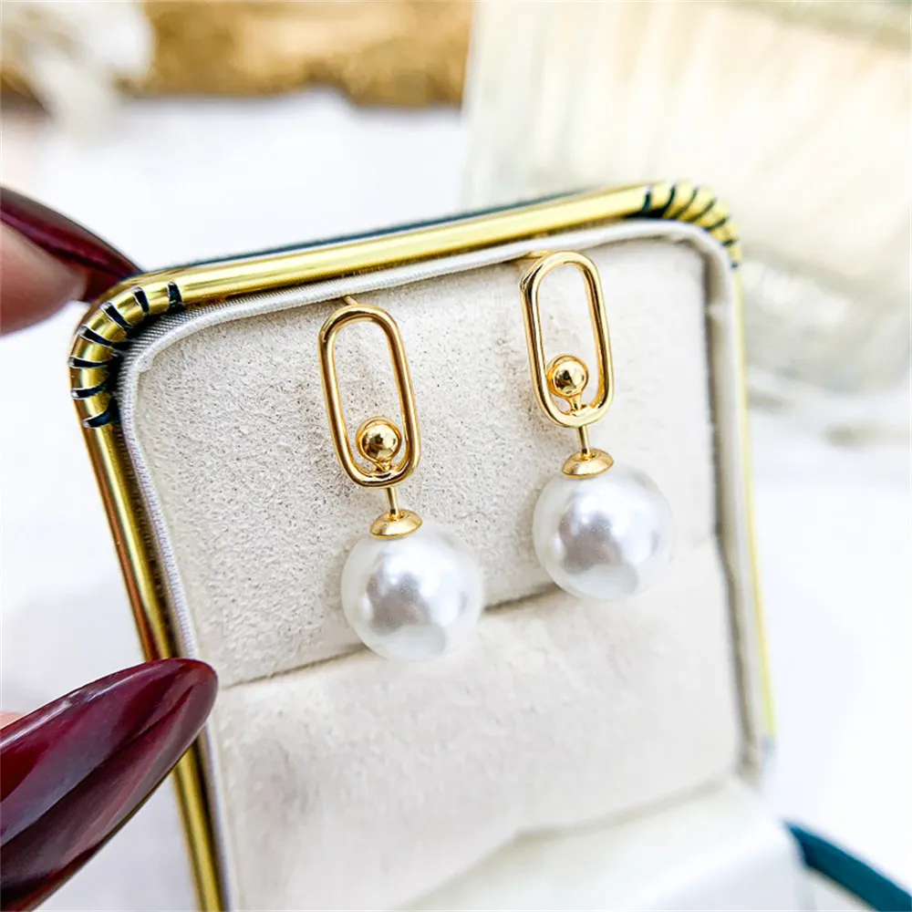 DIY Pearl Earnail Accessories S925 Sterling Silver Jewelry Gold Earrings Women's Empty Fit 8-12mm Beads
DIY Pearl Earnail Accessories S925 Sterling Silver Jewelry Gold Earrings Women's Empty Fit 8-12mm Beads