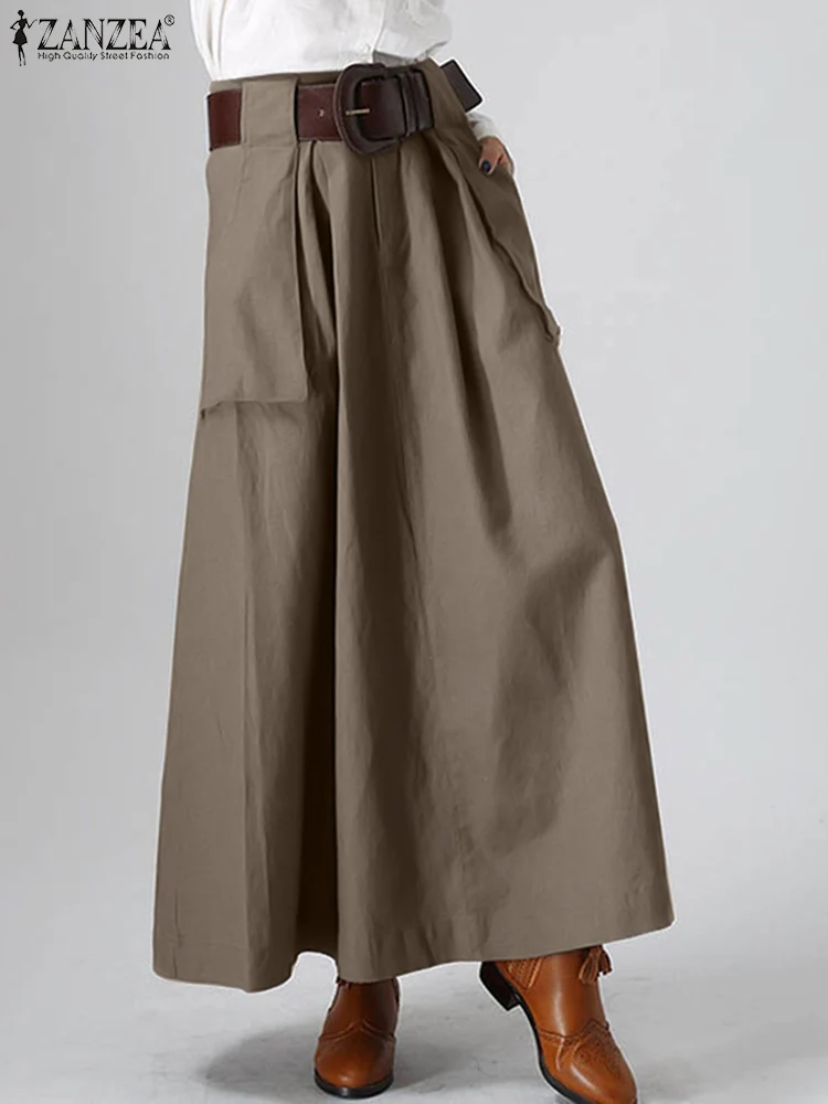 ZANZEA Women Summer Solid Color Skirt Bohemian Fashion Casual Elegant Work Evening Party Dresses A-line Side Pockets Sundress
ZANZEA Women Summer Solid Color Skirt Bohemian Fashion Casual Elegant Work Evening Party Dresses A-line Side Pockets Sundress