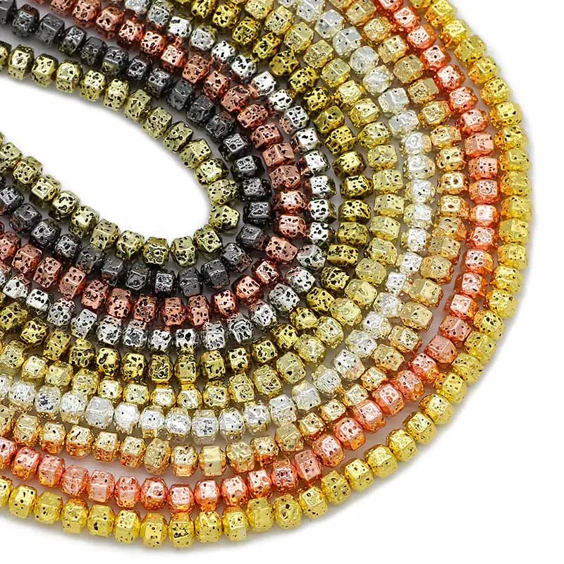 6x6mm Rose Gold Silver Black Bronze Faceted Cylinder Lava Natural Stone Spacer Loose Beads For Jewelry Making Diy Accessories
6x6mm Rose Gold Silver Black Bronze Faceted Cylinder Lava Natural Stone Spacer Loose Beads For Jewelry Making Diy Accessories