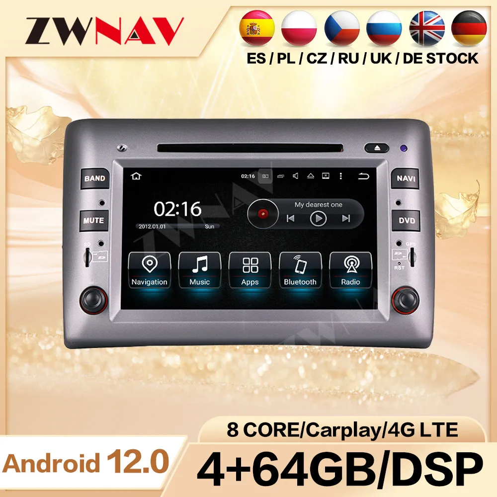 Экран для Fiat Stilo 2002 2003 2004 2005-2010 Android 12 автомобильное радио стерео с Bluetooth DSP Carplay IPS головное устройство
Экран для Fiat Stilo 2002 2003 2004 2005-2010 Android 12 автомобильное радио стерео с Bluetooth DSP Carplay IPS головное устройство