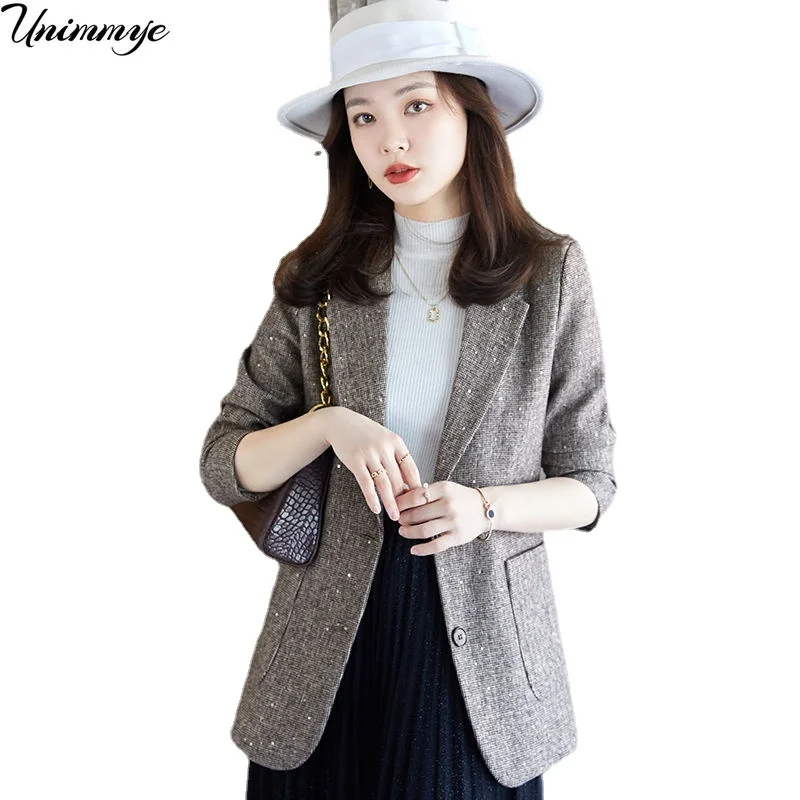 New Casual Coat for Women Fashion Jacket Notched Single Breasted Blazer Office Lady Business Jackets Female Clothes J362
New Casual Coat for Women Fashion Jacket Notched Single Breasted Blazer Office Lady Business Jackets Female Clothes J362