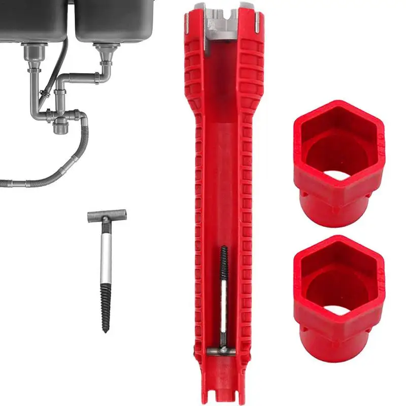 

Сантехнический ключ для узких пространств, рандомный монтажный инструмент для смесителя, гайки, запорные клапаны, фильтрующие корзины