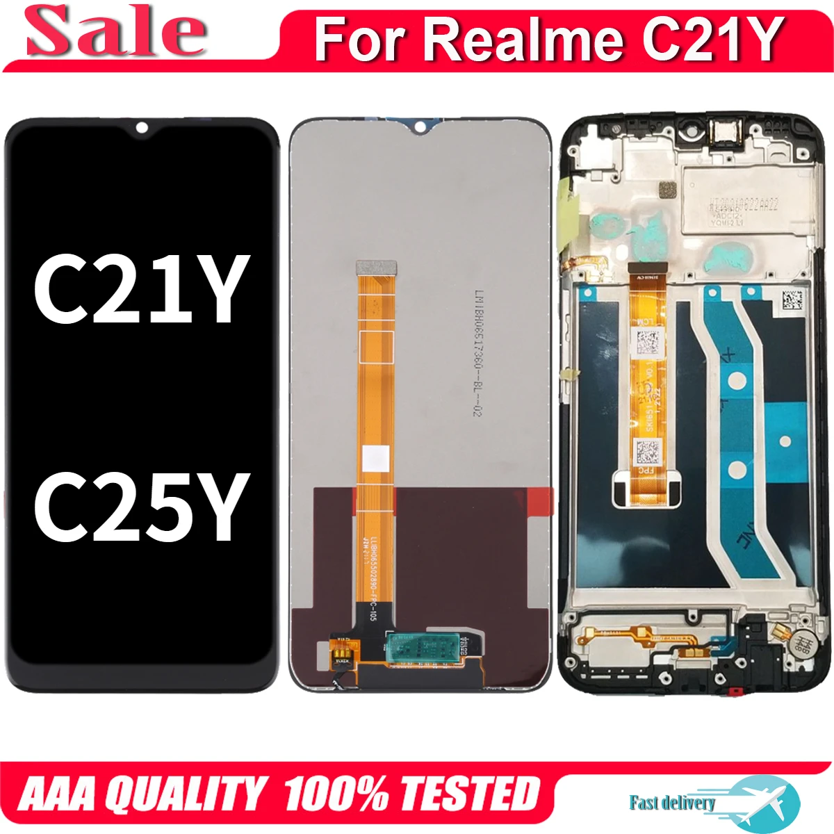 6.5'' Original For OPPO Realme C21Y RMX3261 LCD Display Touch Screen Digitizer Assembly For Realme C25Y RMX3265 RMX3268 Display
6.5'' Original For OPPO Realme C21Y RMX3261 LCD Display Touch Screen Digitizer Assembly For Realme C25Y RMX3265 RMX3268 Display