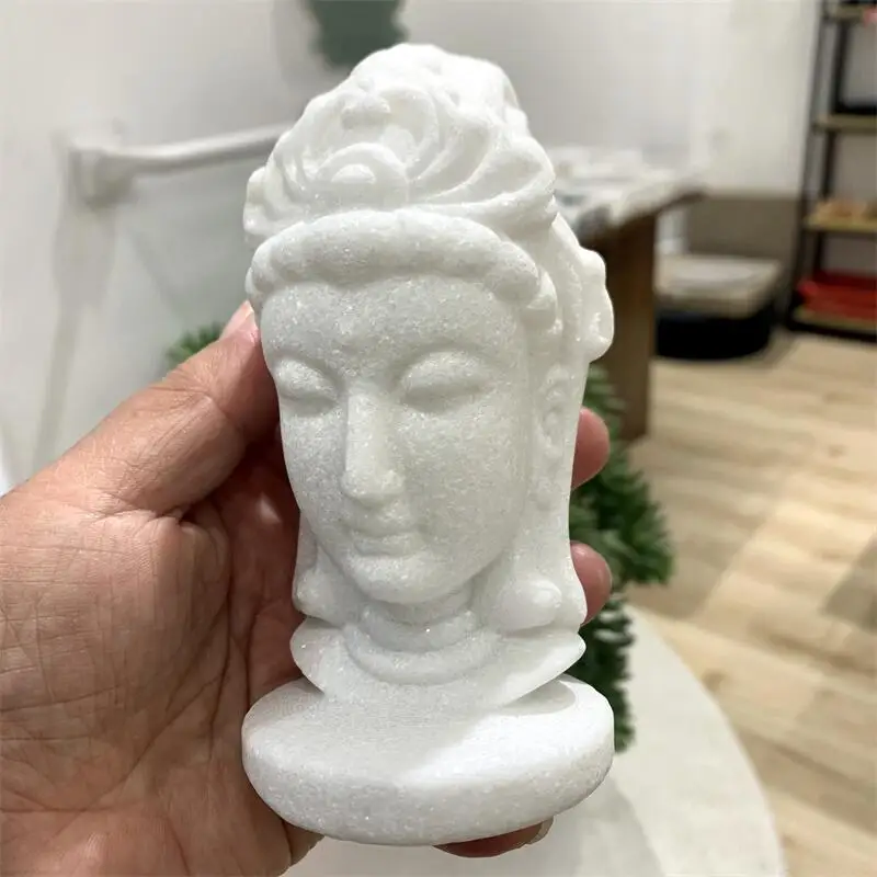 13cm Natural White Marble Jade Carved Guanyin Buddha Fengshui Crystal Statue Craft For Home Decoration Healing Reiki Gift 1pcs
13cm Natural White Marble Jade Carved Guanyin Buddha Fengshui Crystal Statue Craft For Home Decoration Healing Reiki Gift 1pcs