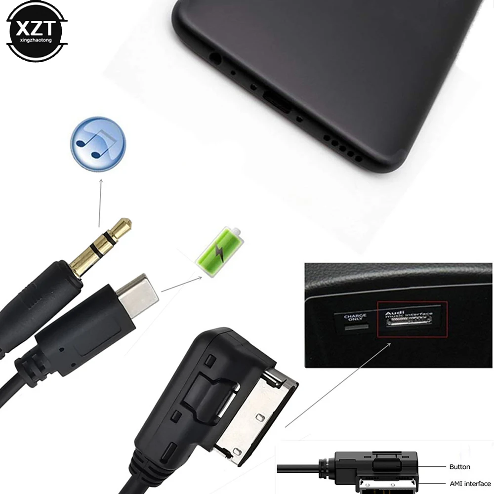 For Audi Q7 MMI AMI MDI Music Interface Cable Connector 3.5MM AUX Adapter For VW For IPhone 6 6s Car Accessory
For Audi Q7 MMI AMI MDI Music Interface Cable Connector 3.5MM AUX Adapter For VW For IPhone 6 6s Car Accessory