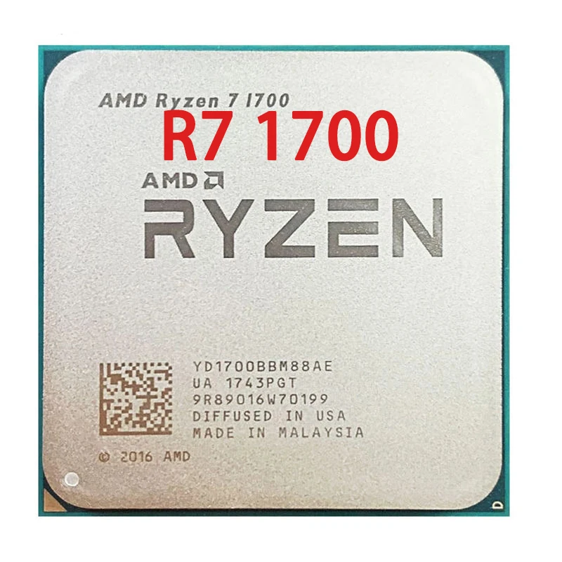 AMD Ryzen 7 1700 R7 1700 3,0 ГГц игровой Zen 0,014 Восьмиядерный 16-поточный процессор 65 Вт YD1700BBM88AE разъем AM4
AMD Ryzen 7 1700 R7 1700 3,0 ГГц игровой Zen 0,014 Восьмиядерный 16-поточный процессор 65 Вт YD1700BBM88AE разъем AM4