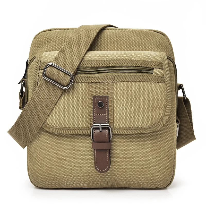 

Сумка YUTUO мужская деловая, повседневная винтажная многофункциональная саквояж, холщовая дорожная сумочка-мессенджер на плечо