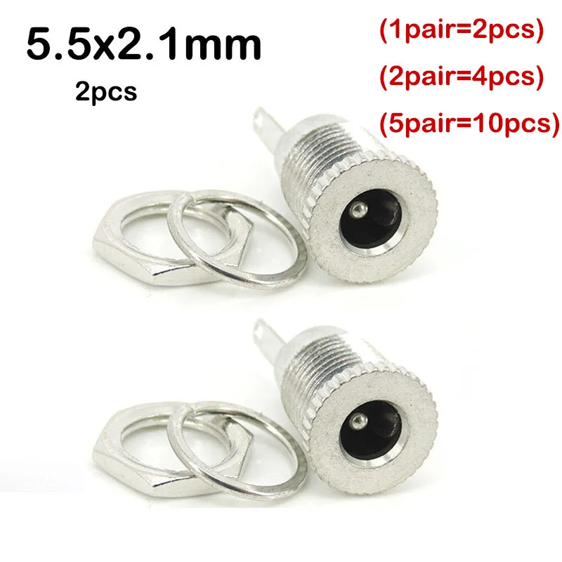 DC099 5,5 мм x 2,1 мм разъем питания постоянного тока «папа-мама» разъем для монтажа на панели пылезащитный металлический штекер 5,5*2,5 мм 2,5 мм 2,1 мм 
DC099 5,5 мм x 2,1 мм разъем питания постоянного тока «папа-мама» разъем для монтажа на панели пылезащитный металлический штекер 5,5*2,5 мм 2,5 мм 2,1 мм