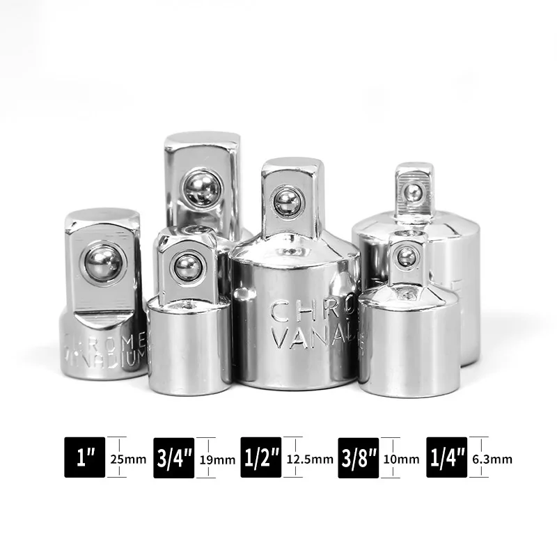Sleeve Conversion Head Ratchet Wrench Adapter 1/4 Turn 3/8 Turn 1/2 Large Flying Turn Small Flying Chrome Vanadium Steel
Sleeve Conversion Head Ratchet Wrench Adapter 1/4 Turn 3/8 Turn 1/2 Large Flying Turn Small Flying Chrome Vanadium Steel