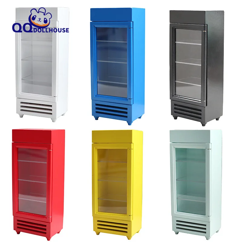 1/12 Doll House Mini Furniture Wooden Refrigerator Store Micro Scene Beverage Color Freezer Home Appliance Model
1/12 Doll House Mini Furniture Wooden Refrigerator Store Micro Scene Beverage Color Freezer Home Appliance Model