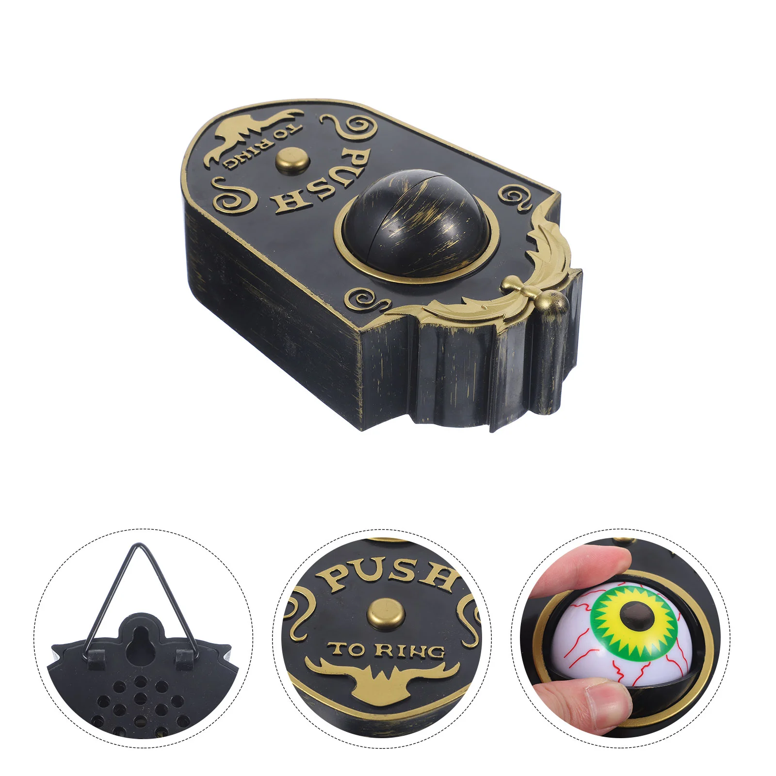 Creepy Creative Unique Halloween Doorbell Light Up Eyeball Doorbell Door Decorations Party Doorbell Prop for Haunted House
Creepy Creative Unique Halloween Doorbell Light Up Eyeball Doorbell Door Decorations Party Doorbell Prop for Haunted House
