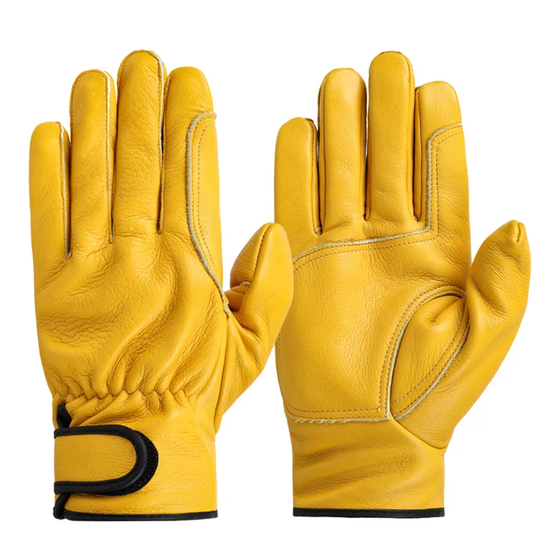 Work gloves cowhide leather workers work welding safety protection garden sports motorcycle driver wear-resistant gloves
Work gloves cowhide leather workers work welding safety protection garden sports motorcycle driver wear-resistant gloves