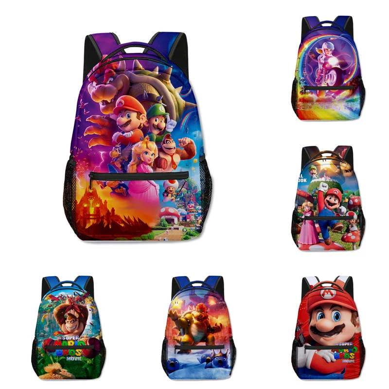 Super Mario Anime Figure Bowser Peach Princess Luigi Donkey Kong Oxford Student Child School Bag Backpack Birthday Gifts
Super Mario Anime Figure Bowser Peach Princess Luigi Donkey Kong Oxford Student Child School Bag Backpack Birthday Gifts