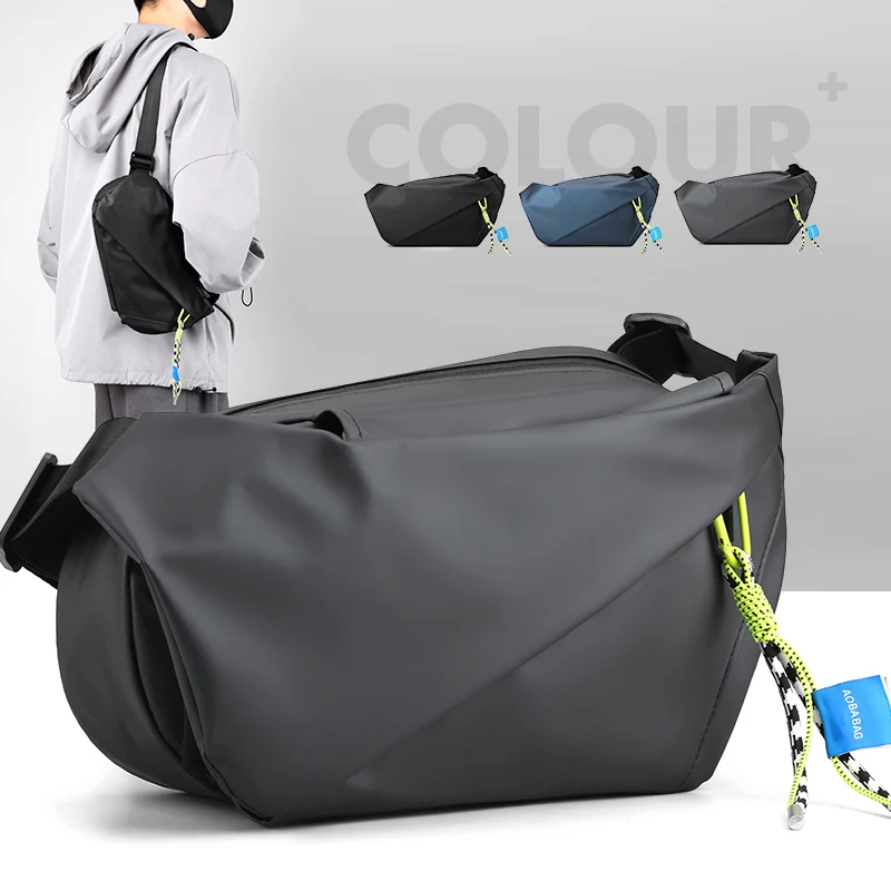 

Нейлоновые дорожные поясные сумки унисекс, мужская сумка с несколькими карманами, однотонная брендовая однотонная Сумочка через плечо с высокой талией, 2022