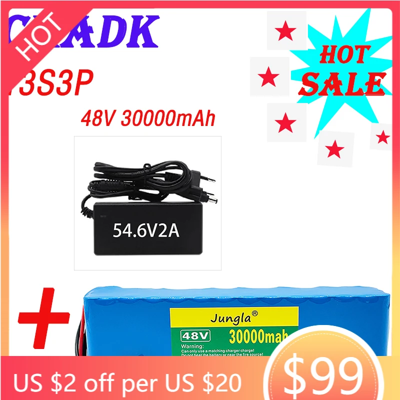 Originele48V30Ah 1000Watt 13S3P 18650 Batterij 54.6V E-Bike Elektrische Fiets Batterij Scooter Met 25A Ontladen Bms battery pack
Originele48V30Ah 1000Watt 13S3P 18650 Batterij 54.6V E-Bike Elektrische Fiets Batterij Scooter Met 25A Ontladen Bms battery pack