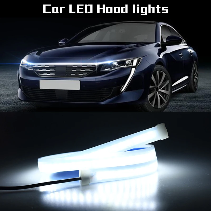 DIY Car Hood Flexible Led Strip Light 12V White Daytime Running Lights Decoration Backlight Long Auto Atmospere Lamp Universal
DIY Car Hood Flexible Led Strip Light 12V White Daytime Running Lights Decoration Backlight Long Auto Atmospere Lamp Universal