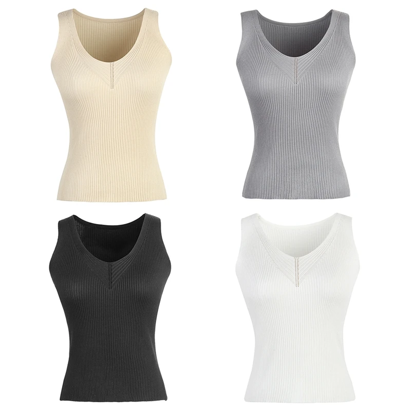 Sleeveless Knitted Vest Women V-Neck Pullover Women Knitted Sweater Solid Casual Female Ribbed Vest
Sleeveless Knitted Vest Women V-Neck Pullover Women Knitted Sweater Solid Casual Female Ribbed Vest