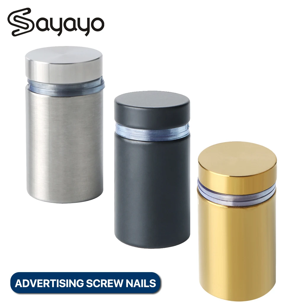 Sayayo Advertising Screw Nails Glass Bracket Fasteners 10mm Stainless Steel Nails Billboard Fixing Screws Hardware
Sayayo Advertising Screw Nails Glass Bracket Fasteners 10mm Stainless Steel Nails Billboard Fixing Screws Hardware