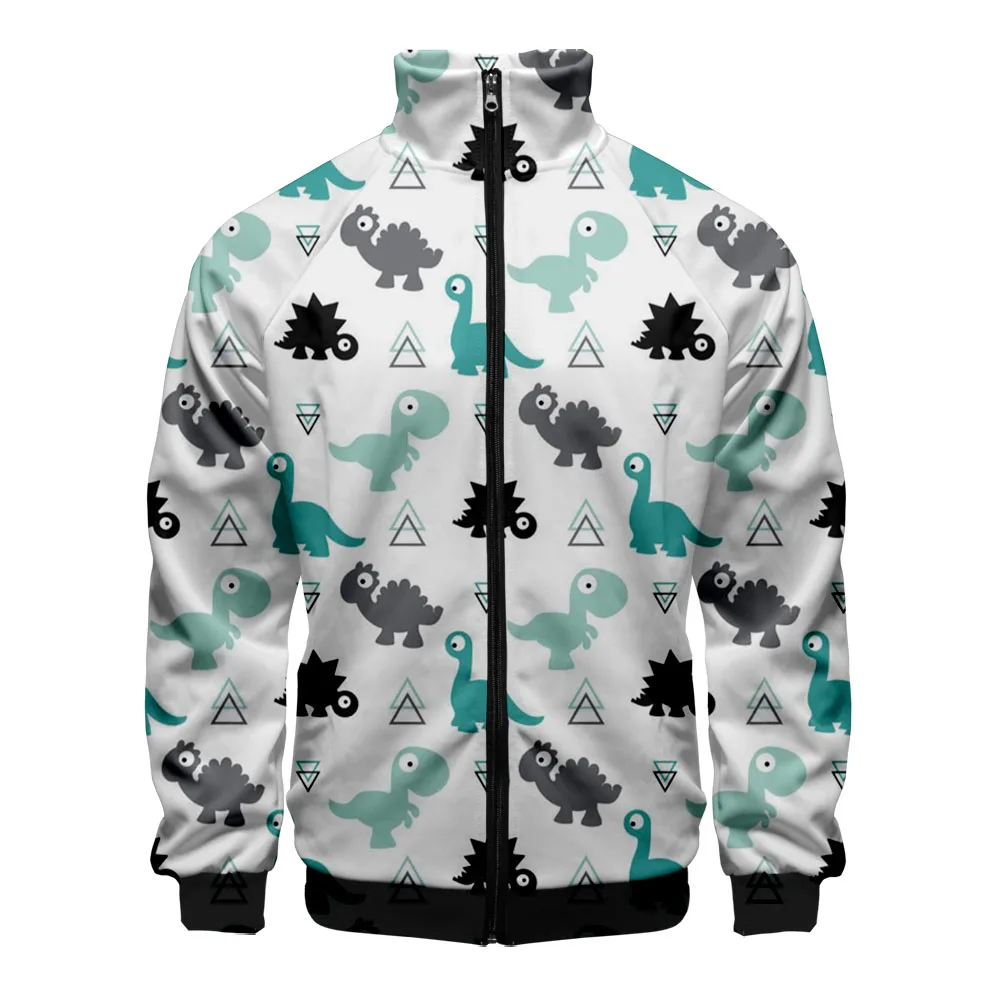 Спортивная куртка с длинным рукавом, на молнии, с мультяшным принтом динозавра 
Спортивная куртка с длинным рукавом, на молнии, с мультяшным принтом динозавра