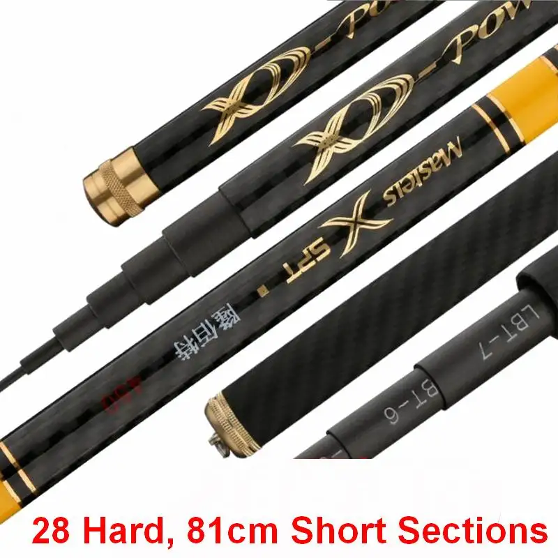 ZZ228 28 Hard Portable 81cm Short Section 80cm Short Sections Fishing Rod Carbonfiber 3.6m 4.5m 5.4m 6.0m 6.3m 7.2m 8.0m
ZZ228 28 Hard Portable 81cm Short Section 80cm Short Sections Fishing Rod Carbonfiber 3.6m 4.5m 5.4m 6.0m 6.3m 7.2m 8.0m