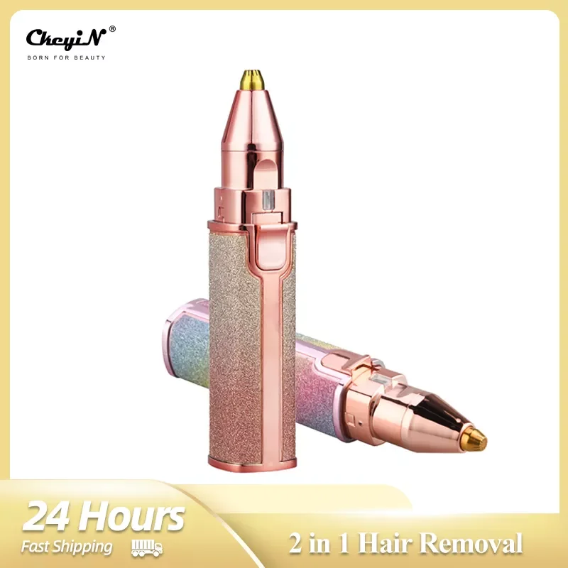 CkeyiN 2 in 1 Women Epilators Electric Eyebrow Trimmer Hair Removal Lady Shaver Face Razor USB Rechargeable Hair Remover Female
CkeyiN 2 in 1 Women Epilators Electric Eyebrow Trimmer Hair Removal Lady Shaver Face Razor USB Rechargeable Hair Remover Female