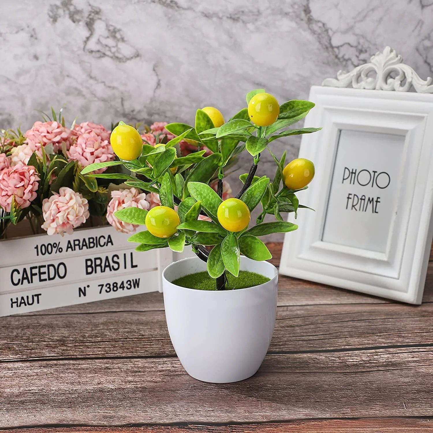 Artificial Lemon Tree Topiary Mini Potted Lemon Tree Simulation Lemon Bonsai Potted Plants Artificial Lemon Tree Greenery in Pot
Artificial Lemon Tree Topiary Mini Potted Lemon Tree Simulation Lemon Bonsai Potted Plants Artificial Lemon Tree Greenery in Pot