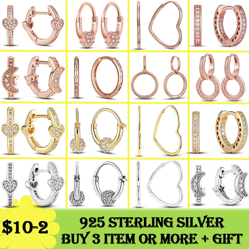 Hot Sale Classic 925 Sterling Silver Sparkling Circle Stud Earrings for Women Round CZ Cubic Zircon Sterling Silver Fine Jewelry 
Hot Sale Classic 925 Sterling Silver Sparkling Circle Stud Earrings for Women Round CZ Cubic Zircon Sterling Silver Fine Jewelry