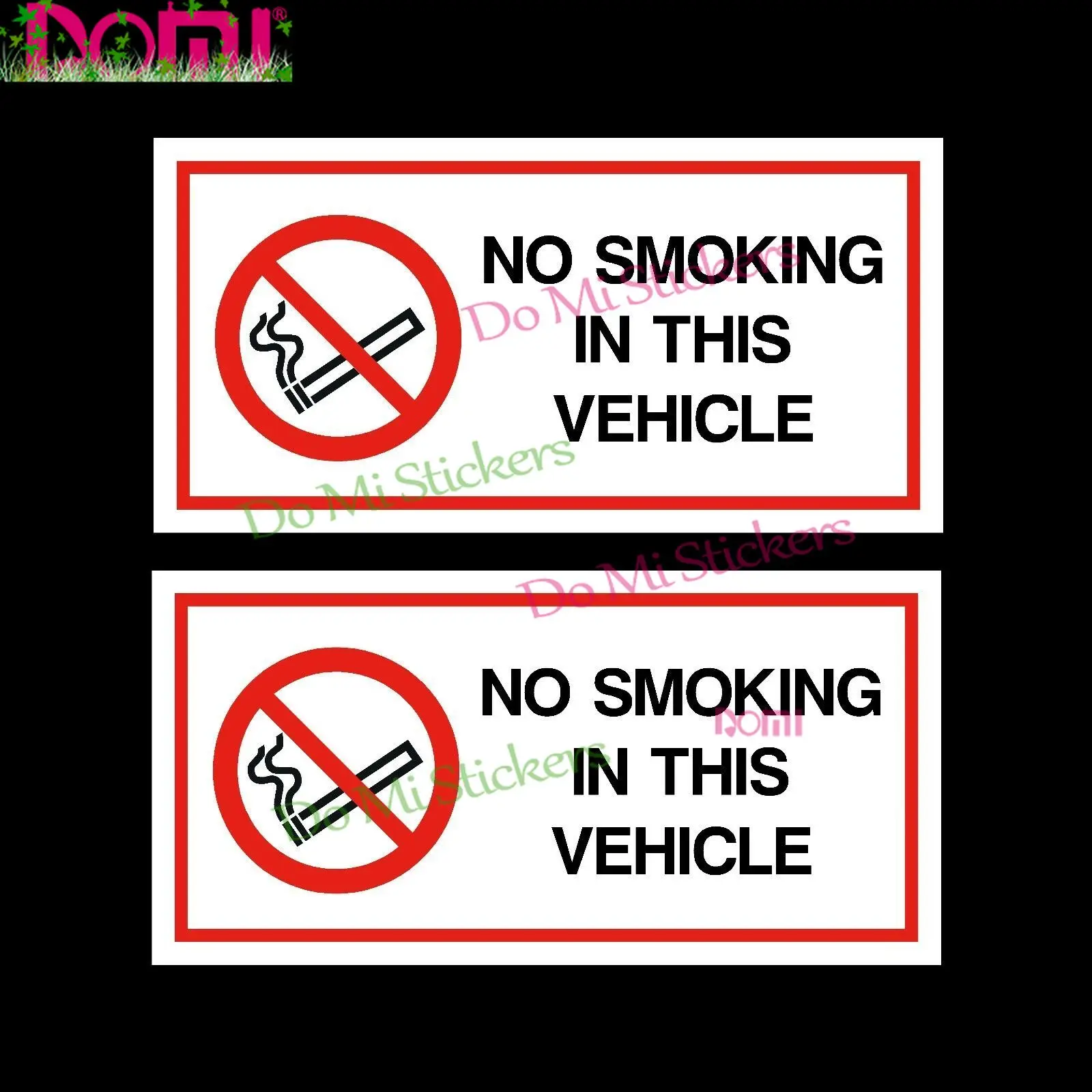 2x No Smoking In This Vehicle Stickers 120x60mm - Car Taxi Vinyl Signs Car Sticker Windshield Bumper Racing Laptop Helmet Wall
2x No Smoking In This Vehicle Stickers 120x60mm - Car Taxi Vinyl Signs Car Sticker Windshield Bumper Racing Laptop Helmet Wall