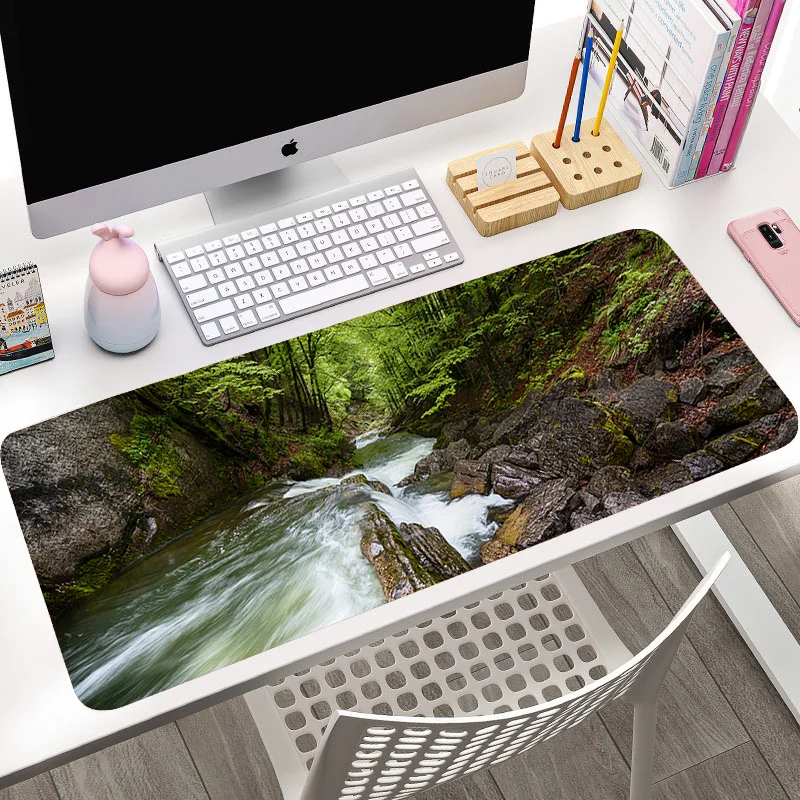 Deskpad Laptop Mouse Mats 300x800mm Natural Stream Desk Mats Mouse Pad Large For Office Rubber Mousepads
Deskpad Laptop Mouse Mats 300x800mm Natural Stream Desk Mats Mouse Pad Large For Office Rubber Mousepads