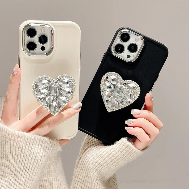 Jewelled Bracket Phone Cases Heart Bracket For iphone 11 13 12 14 Pro Max Phone Cases Camera protection For Phone 아이폰 케이스 2023
Jewelled Bracket Phone Cases Heart Bracket For iphone 11 13 12 14 Pro Max Phone Cases Camera protection For Phone 아이폰 케이스 2023